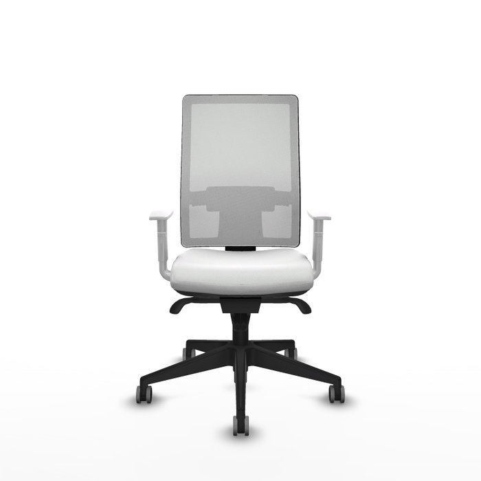 PIQUERAS Y CRESPO Silla de oficina Horna con mecanismo Sincro y tela blanca PIQUERAS Y CRESPO Silla de oficina Horna con mecanismo Sincro y tela blanca