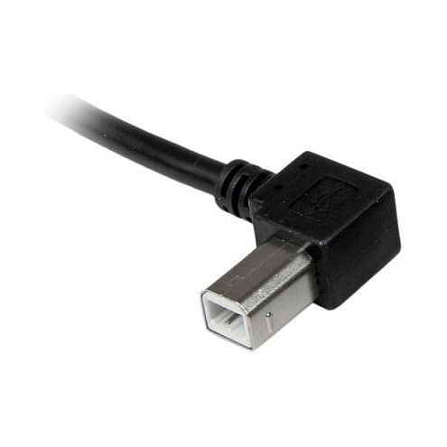 StarTech Cable USB 2.0 A a B en Angulo Izquierdo 1m M/M - Alta Velocidad de Datos StarTech Cable USB 2.0 A a B en Angulo Izquierdo 1m M/M - Alta Velocidad de Datos