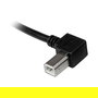 StarTech Cable USB 2.0 A a B en Angulo Izquierdo 1m M/M - Alta Velocidad de Datos