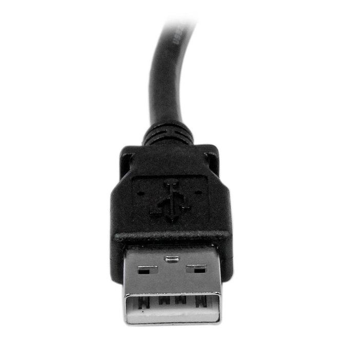 StarTech.com Cable USB 2.0 A a B Macho Acodado Izquierdo de 1 Metro para Impresoras USBAB1ML