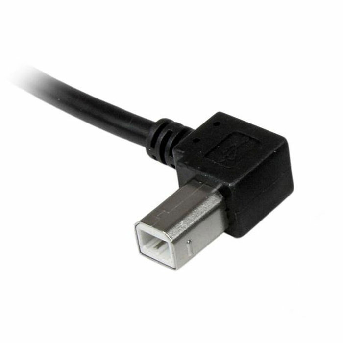Startech Cable USB 2.0 A a B Macho Acodado Izquierdo de 1m, Negro Startech Cable USB 2.0 A a B Macho Acodado Izquierdo de 1m, Negro