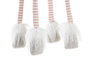 DKD Home Decor Figura de Navidad Ciervo Fantasía Poliéster Gris Rosa Blanco 11 x 49 x 20 cm