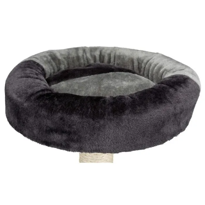 Trixie Árbol de Gato Tarifa 52 cm Felpa Gris y Negra Sisal Natural