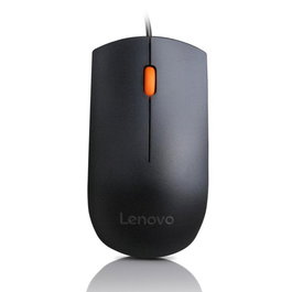 Lenovo Ratón USB, 1600 DPI, Conexión Plug-and-Play, Diseño Ergonómico, Óptico