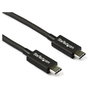 Startech 0,8m Thunderbolt 3 USB-C Cable 40Gbps - Compatible Thunderbolt y USB Tipo C M/M Negro