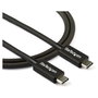 Startech 0,8m Thunderbolt 3 USB-C Cable 40Gbps - Compatible Thunderbolt y USB Tipo C M/M Negro