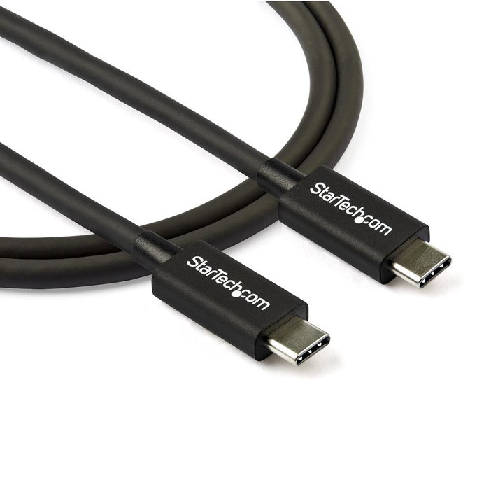 StarTech.com Cable Thunderbolt 3 a Thunderbolt 3 de 0,8 m, 40 Gbps, Negro