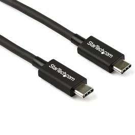 StarTech Cable Thunderbolt 3 de 0,8 m, 40 Gbps, Negro