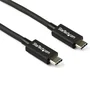 StarTech.com Cable Thunderbolt 3 a Thunderbolt 3 de 0,8 m, 40 Gbps, Negro