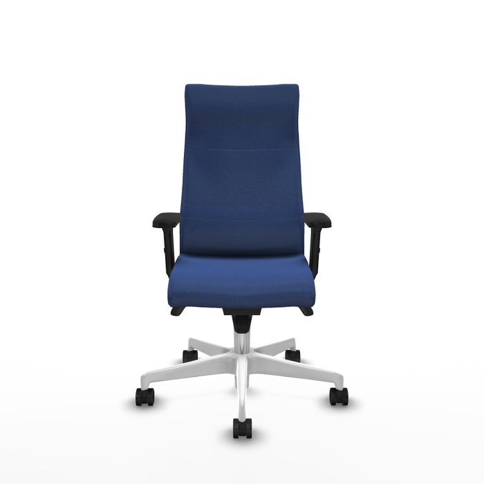 PIQUERAS Y CRESPO Sillón Albacete con Mecanismo Sincro y Tela Azul Marino