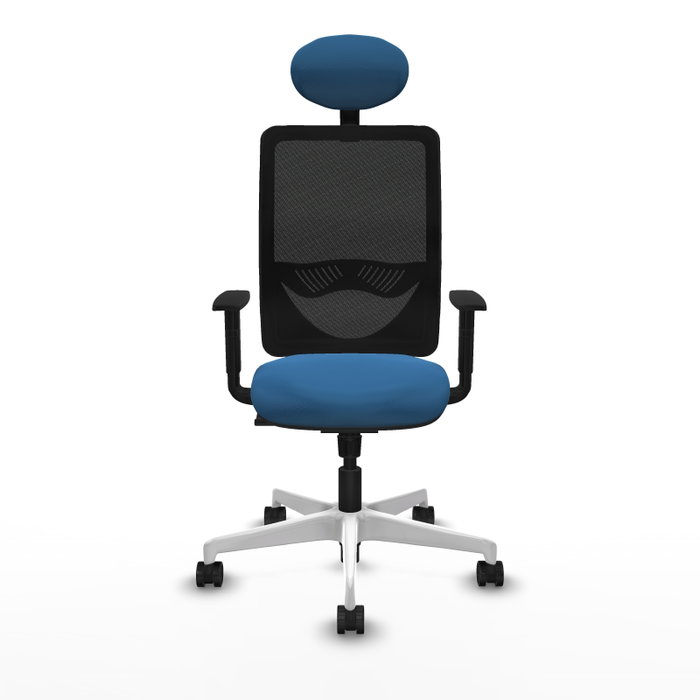 PIQUERAS Y CRESPO Silla de oficina Zulema con mecanismo Sincro, Azul claro y Negro PIQUERAS Y CRESPO Silla de oficina Zulema con mecanismo Sincro, Azul claro y Negro