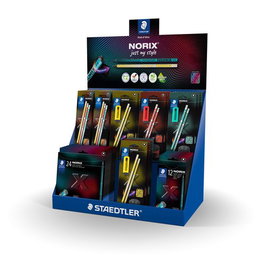 Lapices De Colores Staedtler 186 Norix Surtido Expositor De 52 10X 186 C12    Lap.Col. 186 Norix E/12 10X 186 C24    Lap.Col. 186 Norix E/24 4X  181 Sbk2-1 Lap.Graf. 186 Norix B/2 + Afila Y Goma Amarillo 4X  181 Sbk2-2 Lap.Graf. 186 Norix B/2 + Afila Y Go