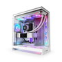 NZXT H9 Flow RGB+ All White Midi Tower con Ventiladores RGB