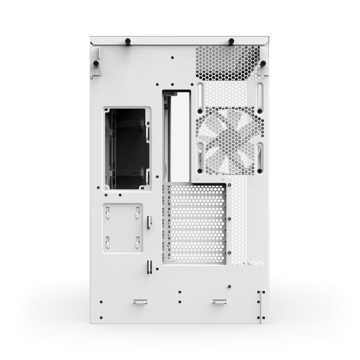 NZXT H9 Flow RGB+ All White Midi Tower con Ventiladores RGB