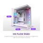 NZXT H9 Flow RGB+ All White Midi Tower con Ventiladores RGB