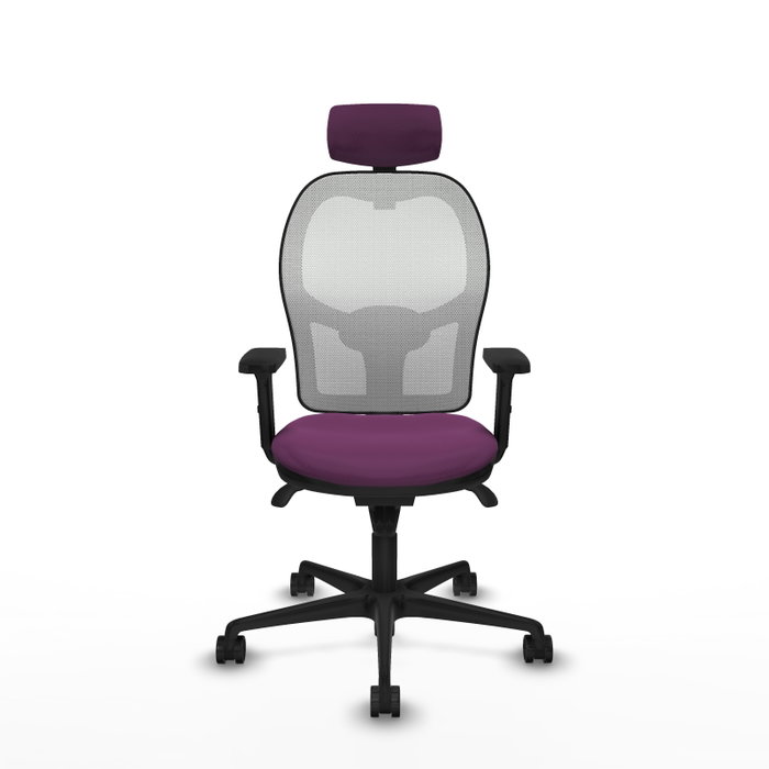 PIQUERAS Y CRESPO Silla de oficina Jorquera con mecanismo Sincro, Morado y Blanco PIQUERAS Y CRESPO Silla de oficina Jorquera con mecanismo Sincro, Morado y Blanco