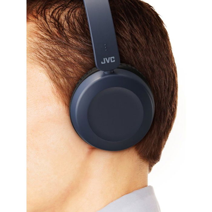 JVC Auricular con Microfono Azul para Llamadas y Musica, Auriculares con Cable, para Smartphone y PC