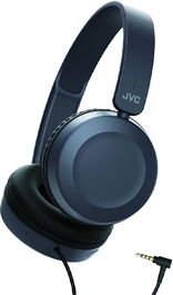 JVC Auricular con Microfono Azul para Llamadas y Musica, Auriculares con Cable, para Smartphone y PC