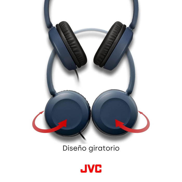 JVC HA-S31M Auriculares Azules con Micrófono