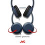 JVC HA-S31M Auriculares Azules con Micrófono