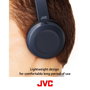 JVC HA-S31M Auriculares Azules con Micrófono