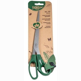 Faibo Tijeras Oficina 25 cm Asimétricas Mango De Plástico Verde Oscuro