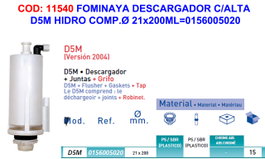 BAJA FOMINAYA Descargador D5M HIDRO con Alta Descarga