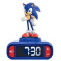 Lexibook Reloj Despertador Sonic RL800SN con Luz Nocturna y 6 Sonidos