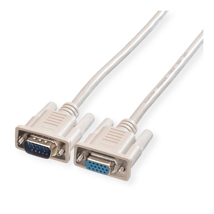 ROLINE Cable de monitor VGA (D-Sub) 1,8m Blanco 11.01.6518 ROLINE Cable de monitor VGA (D-Sub) 1,8m Blanco 11.01.6518
