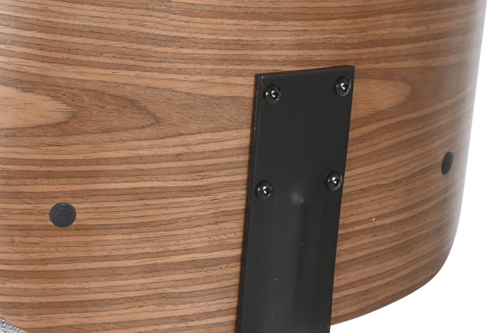 DKD Home Decor Taburete Poliéster Nogal Ajustable DKD Home Decor Taburete Poliéster Nogal Ajustable