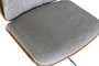 DKD Home Decor Taburete Poliéster Nogal Ajustable