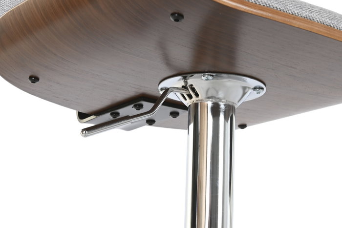 DKD Home Decor Taburete Poliéster Nogal Ajustable DKD Home Decor Taburete Poliéster Nogal Ajustable