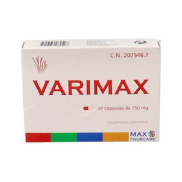 VARIMAX 30 Caps Suplemento Alimenticio para Hombres