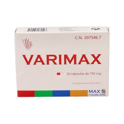 VARIMAX 30 Caps Suplemento Alimenticio para Hombres