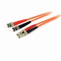 Startech Cable de Fibra Óptica Multimodo LC-ST 2m Naranja