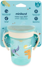 Miniland Vaso de aprendizaje antiderrames Sippy Cup Jurassic