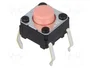 Aratas (Formerly Omron Components) Microconmutador TACT B3F-1025 SPST-NO