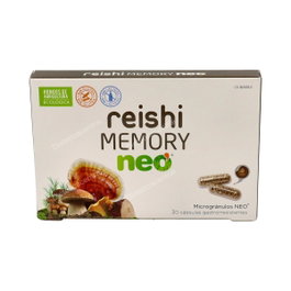 Reishi Memory Neo 30 Cápsulas - Suplemento para Memoria y Aprendizaje con Bacopa, Reishi, Cordyceps BIO, Vitamina C de Camu Camu