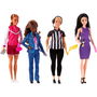 Barbie Set 4 Muñecas Carreras Deportivas HKT80 Mattel