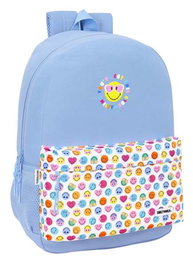 Mochila Escolar Smiley Joyful Azul Multicolor 30 x 46 x 14 cm