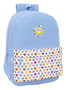 Mochila Escolar Smiley Joyful Azul Multicolor 30 x 46 x 14 cm