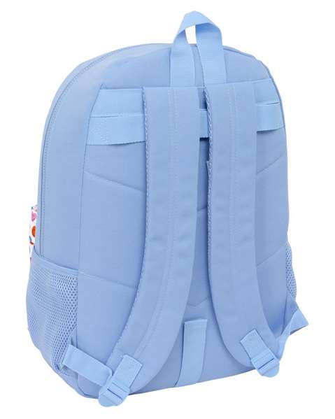 Mochila Escolar Smiley Joyful Azul Multicolor 30 x 46 x 14 cm