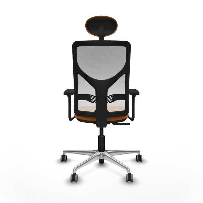 PIQUERAS Y CRESPO Silla de oficina Motilla Naranja y Blanco PIQUERAS Y CRESPO Silla de oficina Motilla Naranja y Blanco
