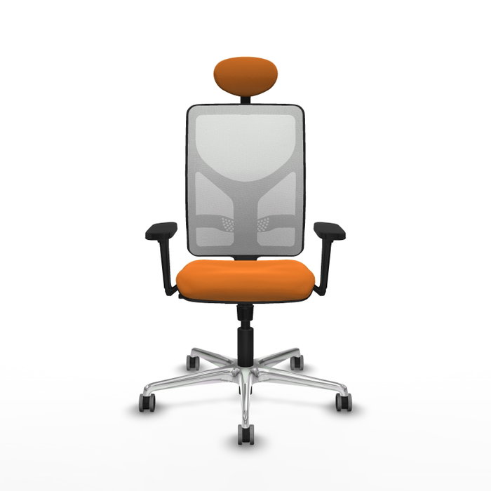 PIQUERAS Y CRESPO Silla de oficina Motilla Naranja y Blanco PIQUERAS Y CRESPO Silla de oficina Motilla Naranja y Blanco