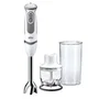BATIDORA BRAUN MQ 5020 WH PASTA - 750W - EJE DESMONTABLE - CUCHILLAS ACERO INOXIDABLE - VASO + PICADORA 350ML - BLANCO