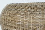 DKD Home Decor Mesa Centro Balines Ratan y Cristal Natural 82 x 48 x 82 cm