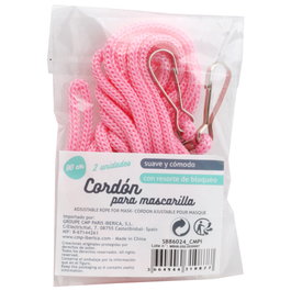 CMP General Cordones para Gafas y Mascarillas, Juego de 2 Unidades, Color Surtido, Longitud Ajustable 90 cm
