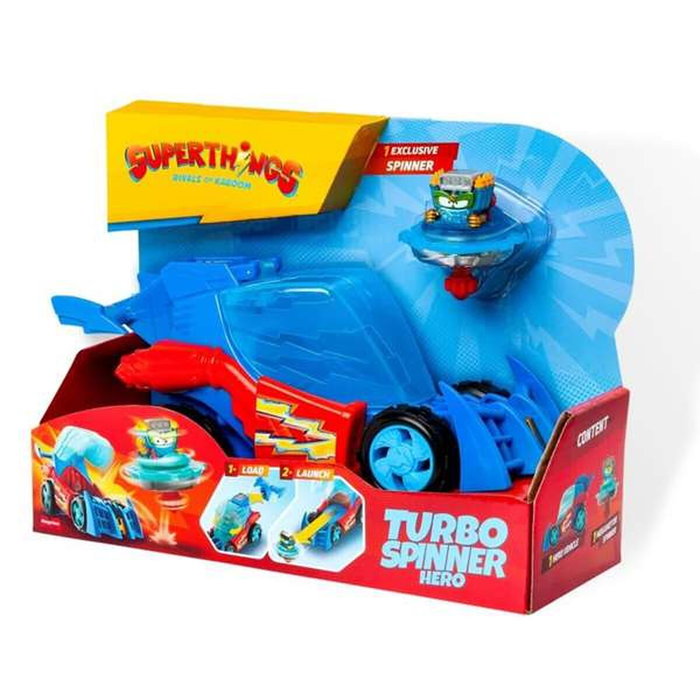 Superthings Turbo Spinner Hero Vehículo Lanzador Kazoom Power Superthings Turbo Spinner Hero Vehículo Lanzador Kazoom Power