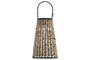DKD Home Decor Lampara Solar Terraza Jardin Marron Negro Set 4 24x44x24 cm