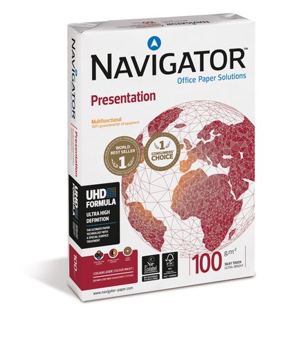 Navigator Papel A4 100g Presentation - Set de 5 paquetes